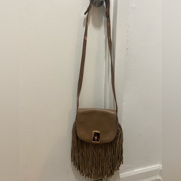 Botkier Beige Fringe Adjustable Crossbody Bag - Picture 5 of 5